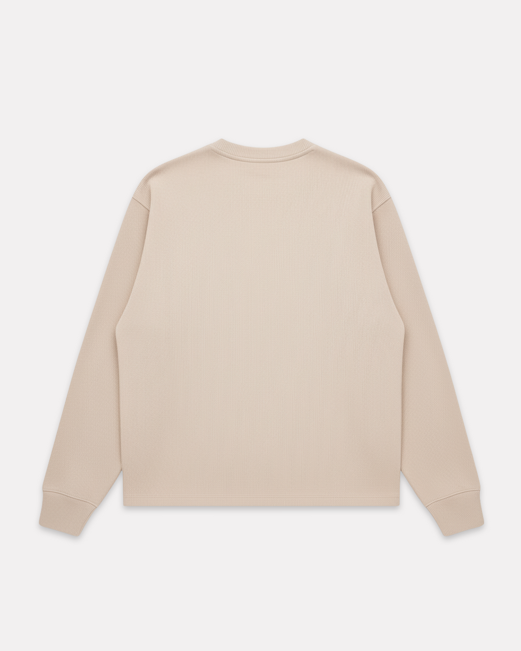 IUTER - LABEL RIBBED LONSGSLEEVE TEE ICE
