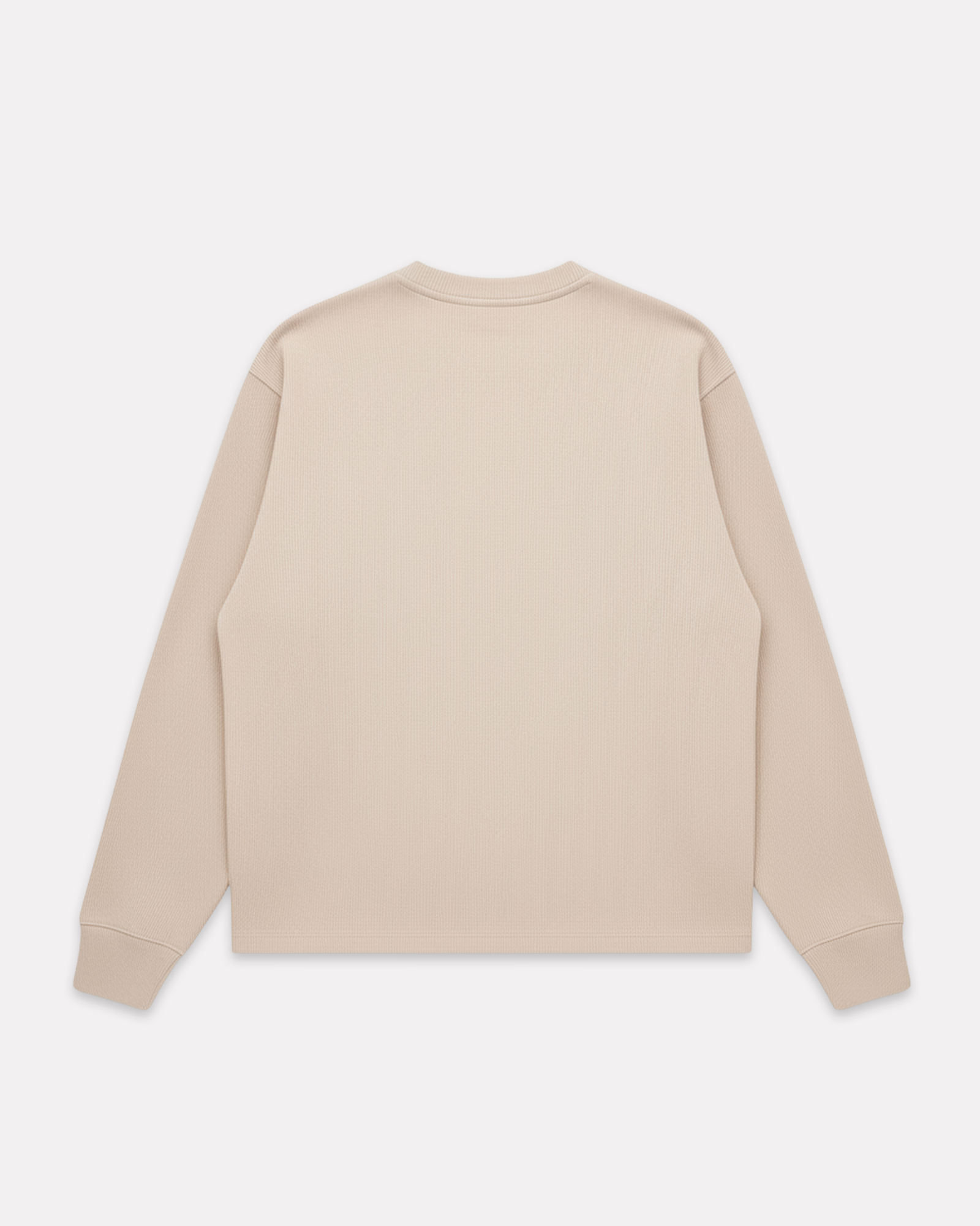 IUTER - LABEL RIBBED LONSGSLEEVE TEE ICE