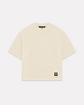 Iuter - Label ribbed tee cream