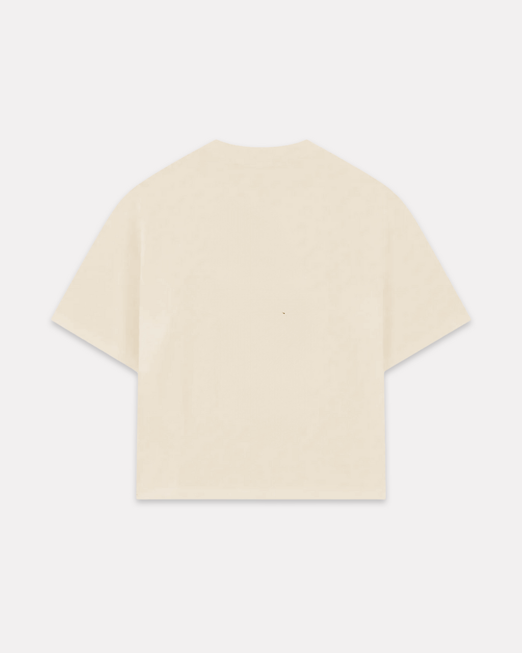IUTER - LABEL RIBBED TEE CREAM