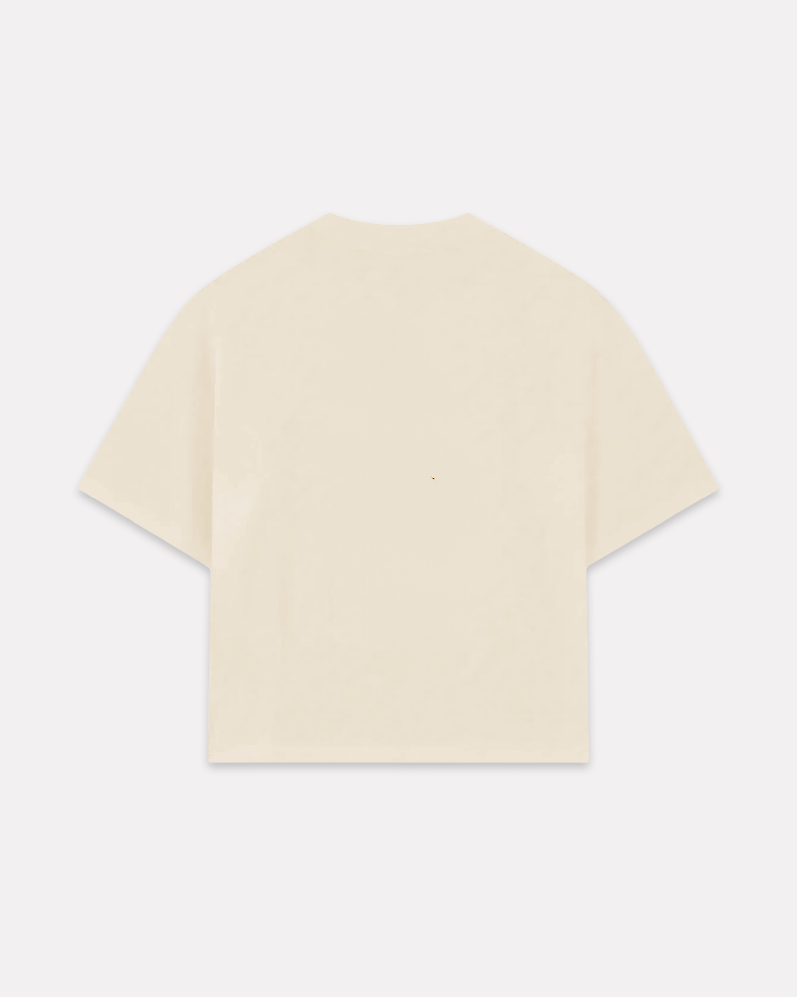 IUTER - LABEL RIBBED TEE CREAM