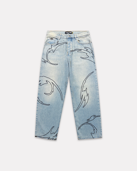 IUTER - LEGACY BAGGY DENIM PANTS FADED