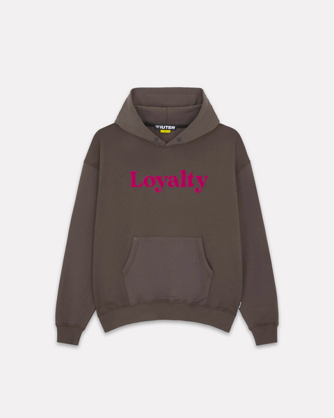 IUTER - LOYALTY HOODIE BROWN