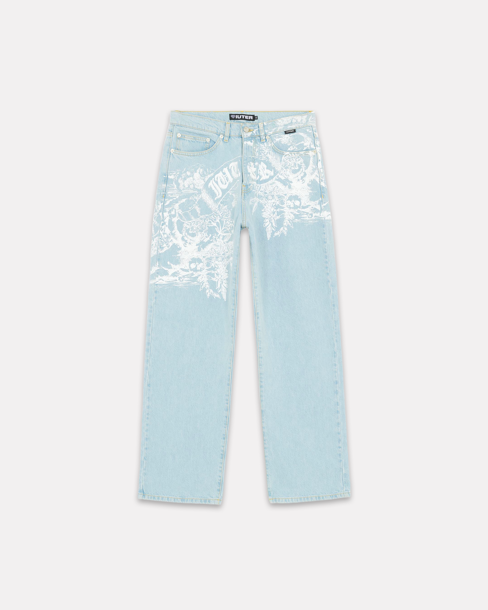 IUTER PARADISE LOOSE DENIM PANTS LIGHTBLUE – Barrio Bodega