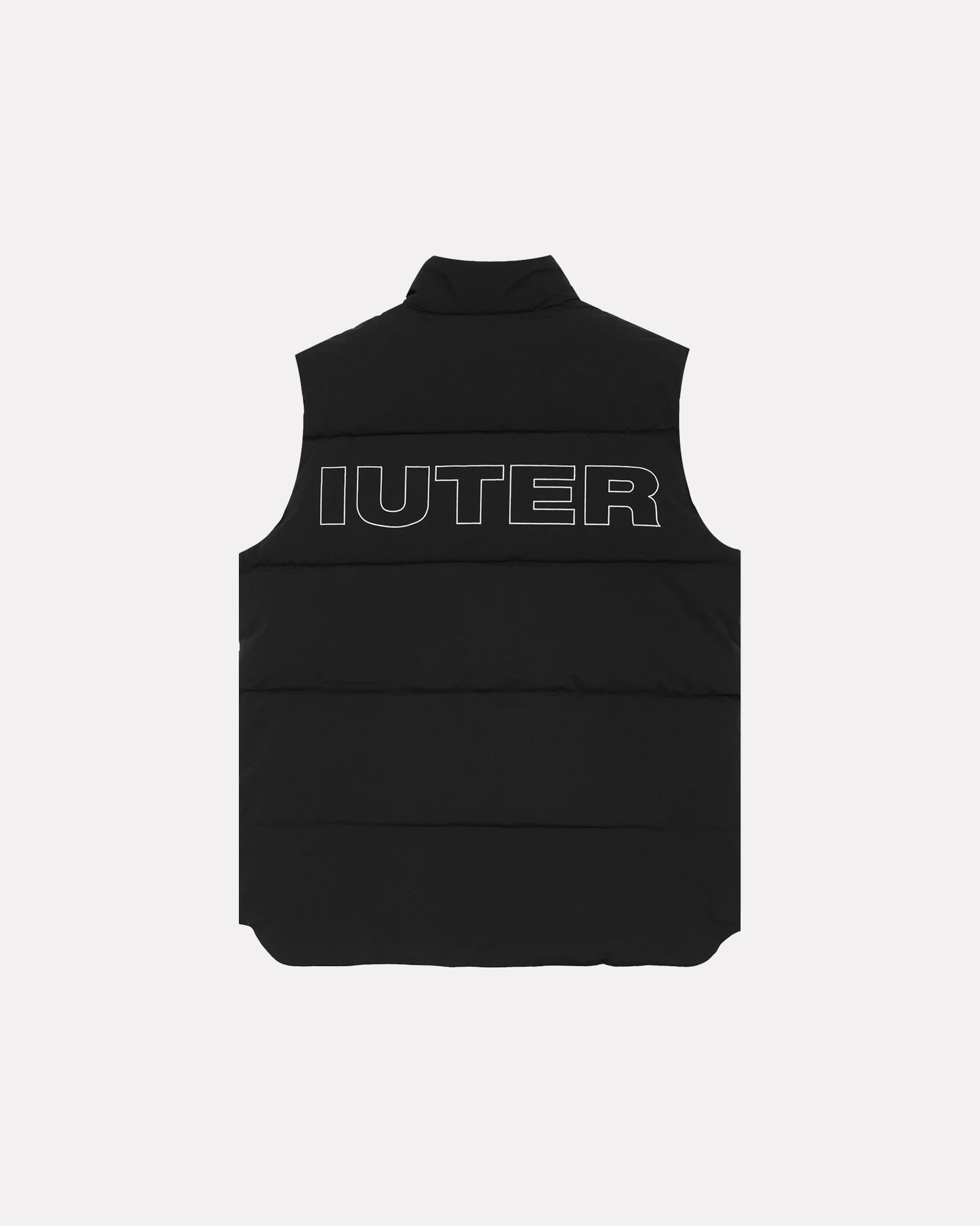 IUTER - PUFF VEST SMANICATO NERO