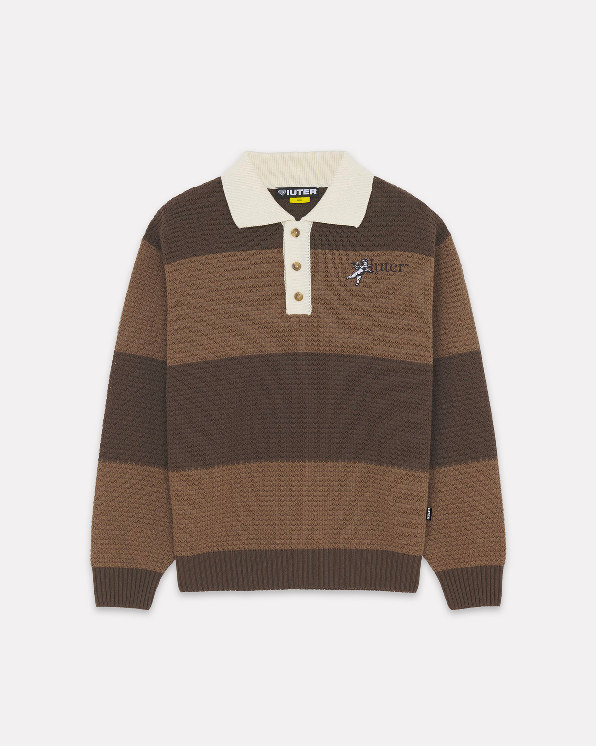 Iuter - Souls knit polo brown