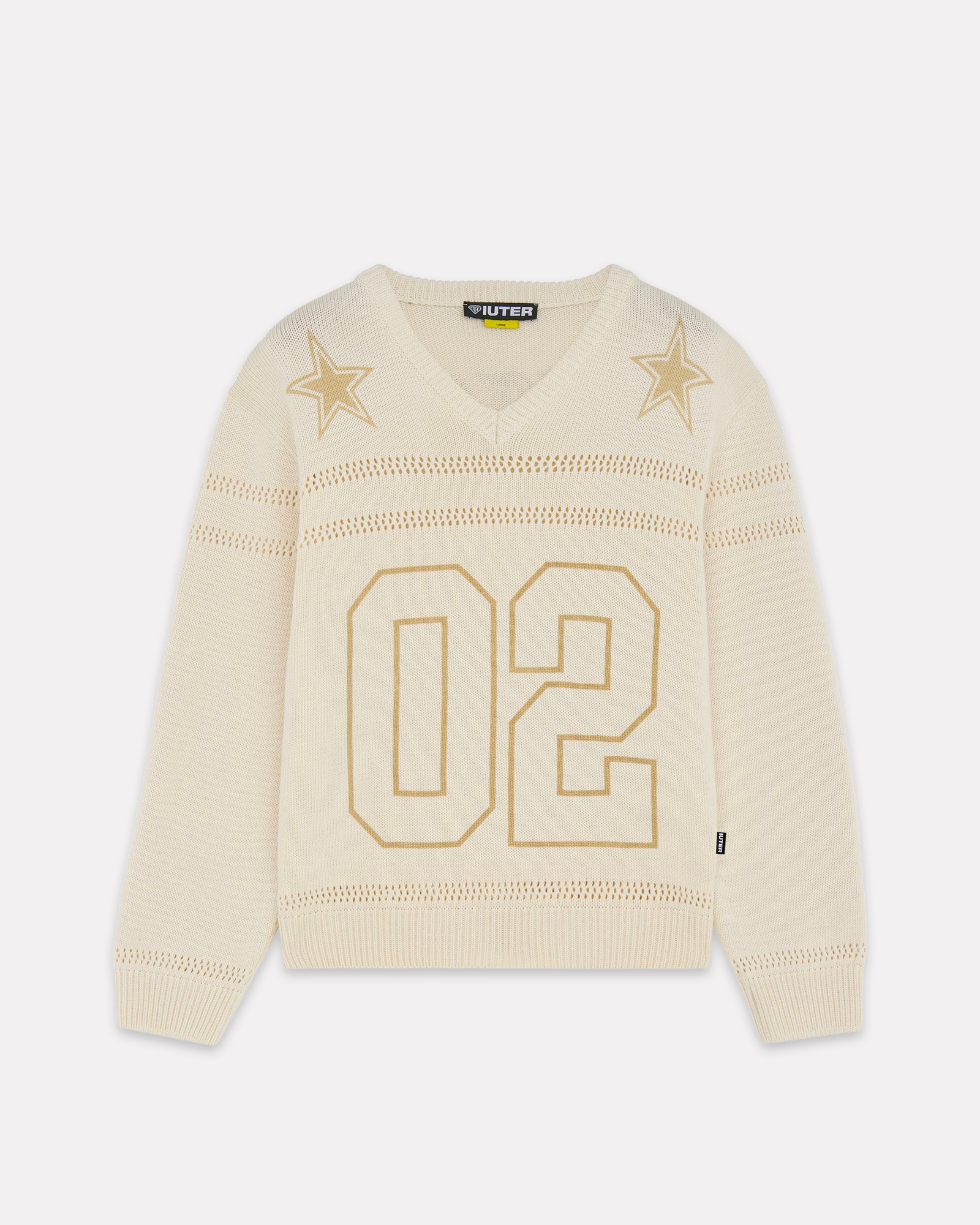 Iuter - Stars football sweater ivory
