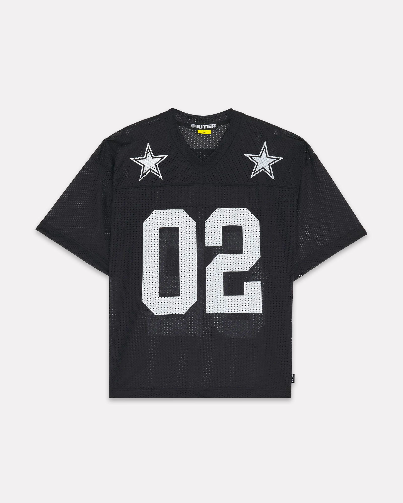 Iuter - Stars mesh football jersey black