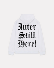 IUTER - STILL HERE HOODIE BIANCO