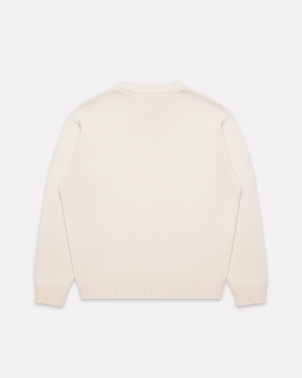 IUTER - LINKS LOGO KNIT SWEATER CREAM