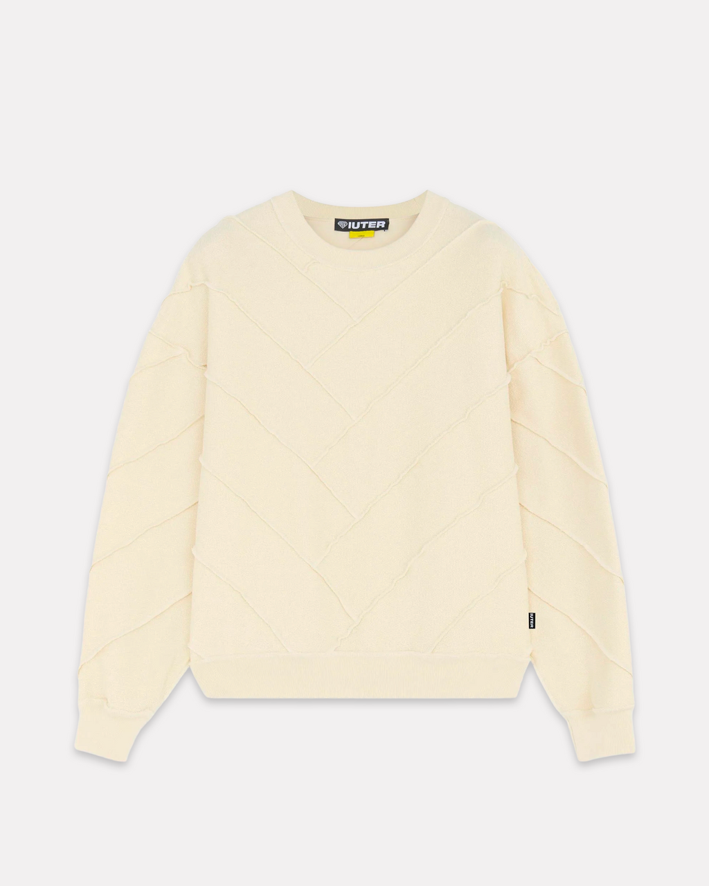Iuter - Parquet reverse crewneck ivory
