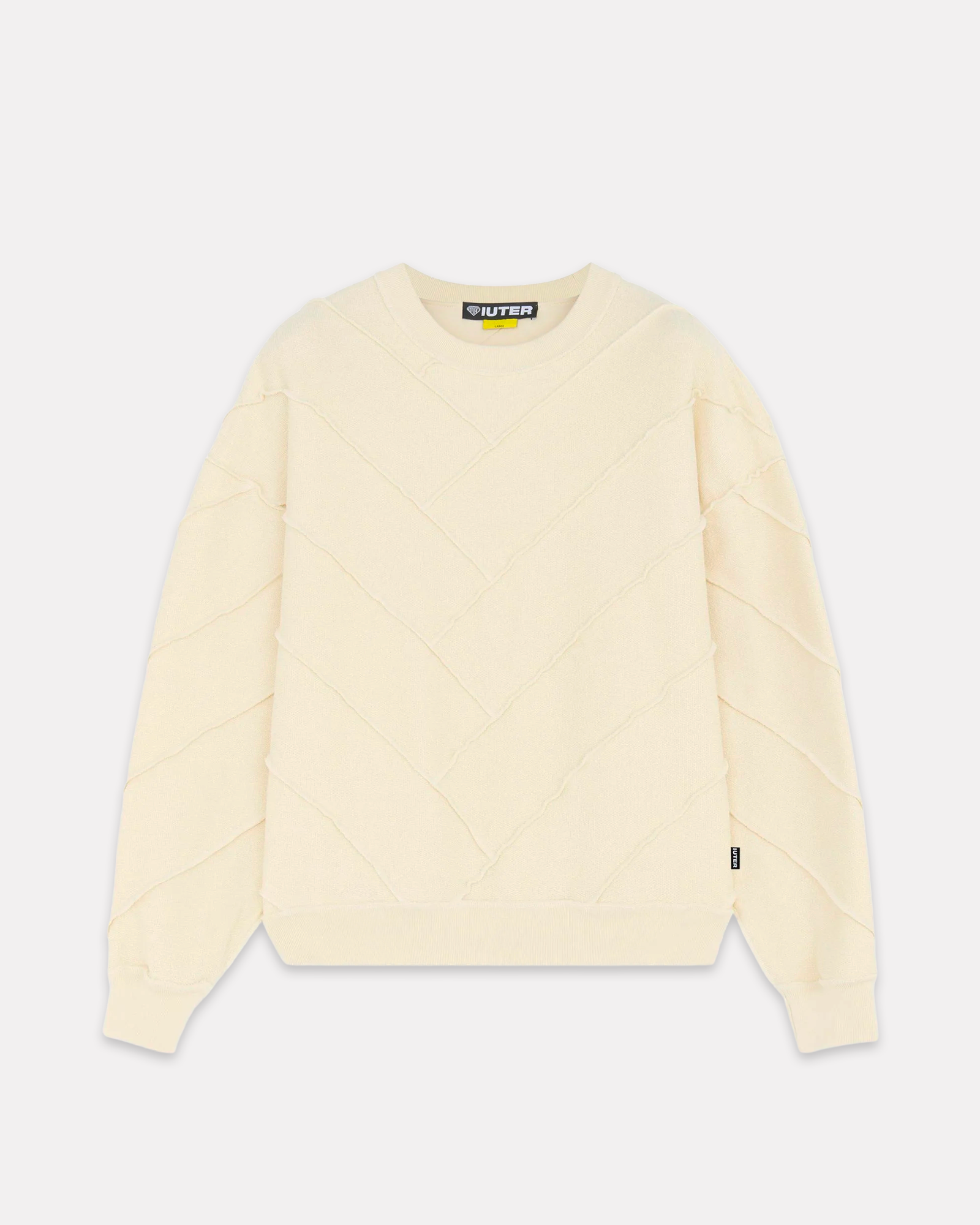 Iuter - Parquet reverse crewneck ivory