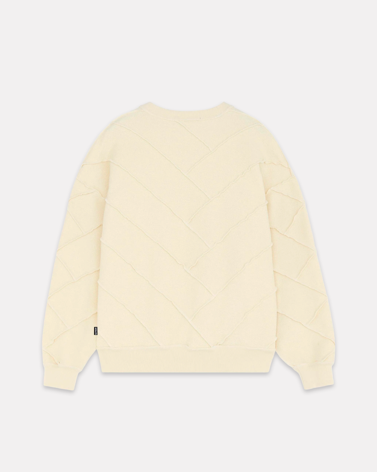 Iuter - Parquet reverse crewneck ivory