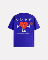 OBEY -  ALWAYS SAYING SORRY TEE BLUE