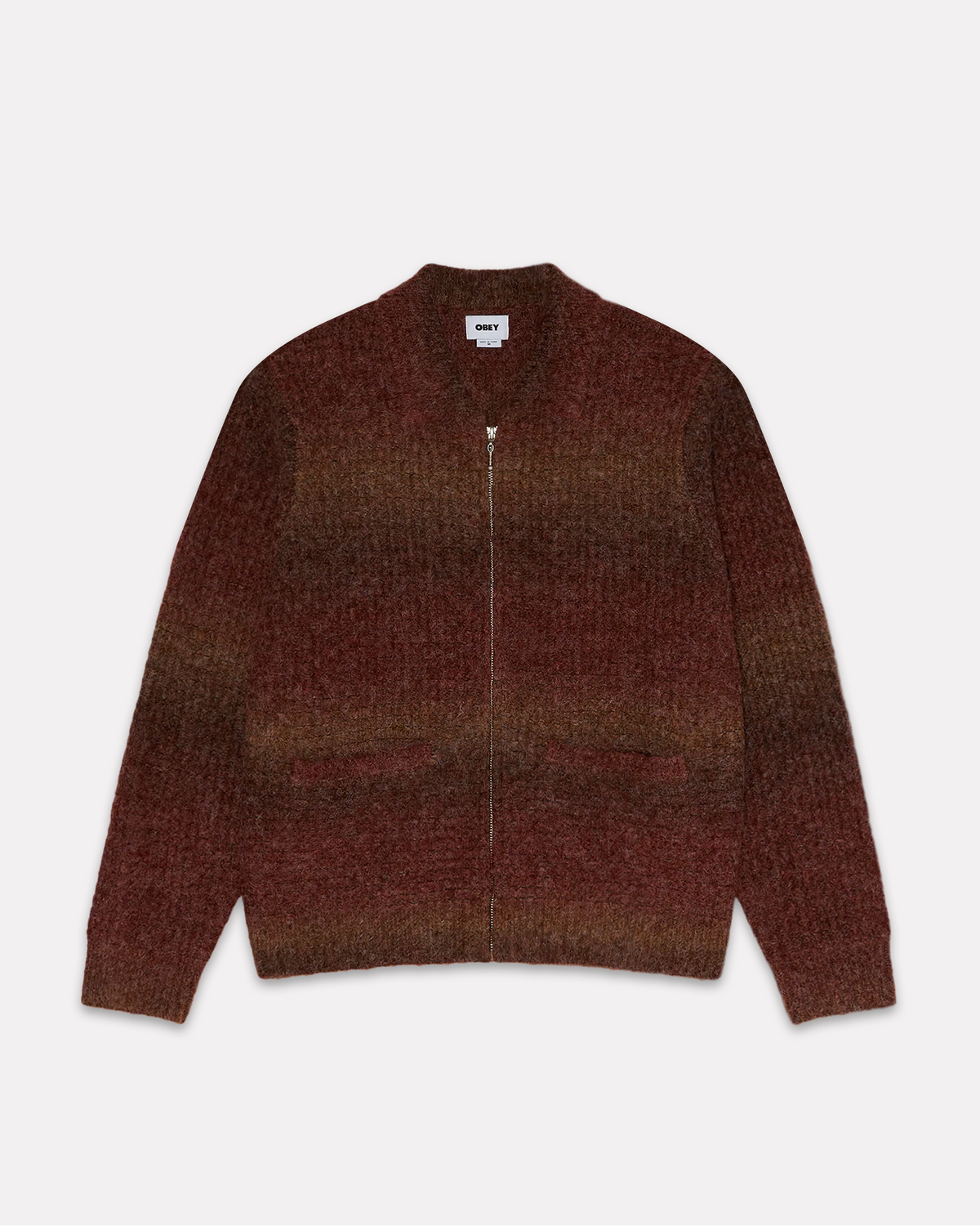 Obey - Anton gradient cardigan brown multi