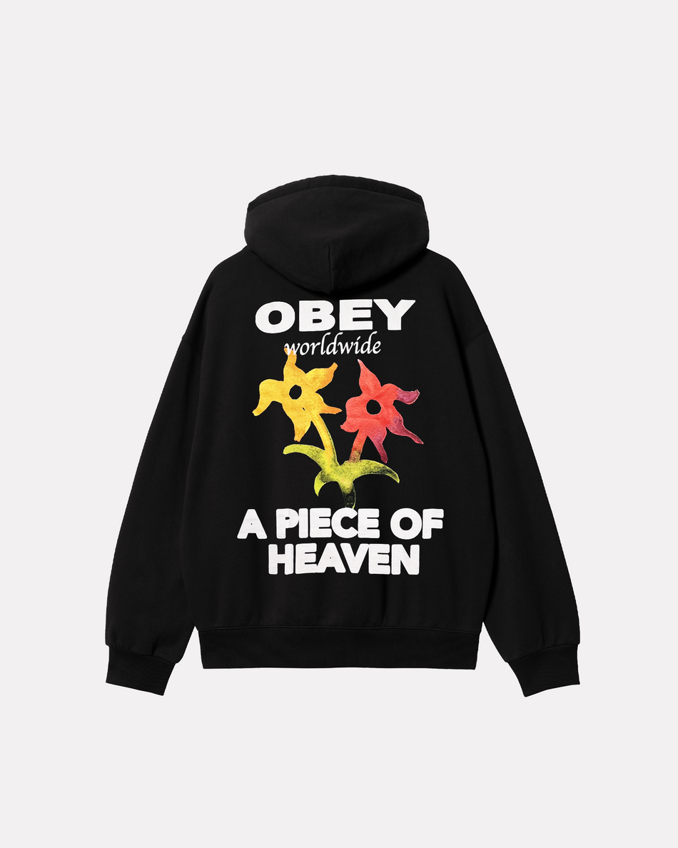 OBEY - A PIECE OF HEAVEN HOODIE BLACK