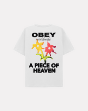 OBEY -  A PIECE OF HEAVEN TEE OFF WHITE