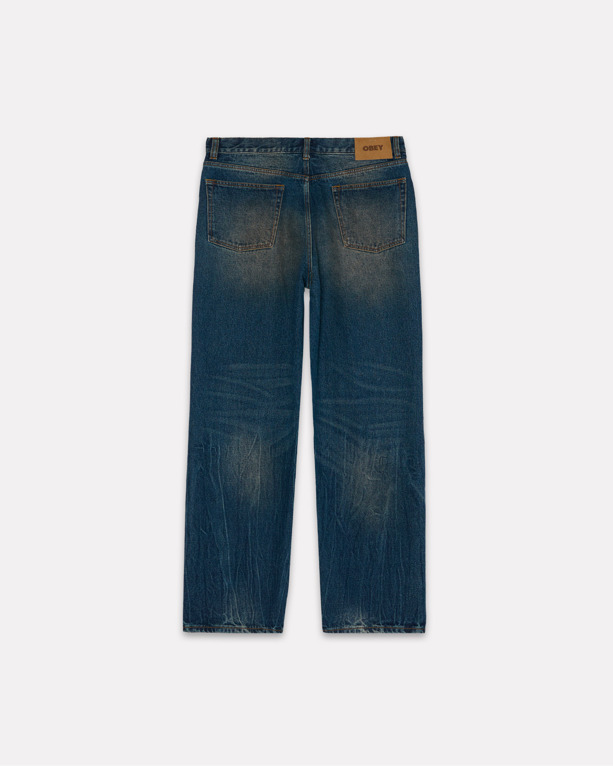 Obey - Classic baggy denim oil stanied indigo