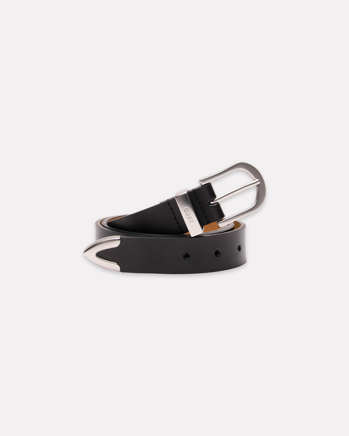 Obey - Classic leather belt black