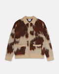 Obey - Cow pattern zip sweater