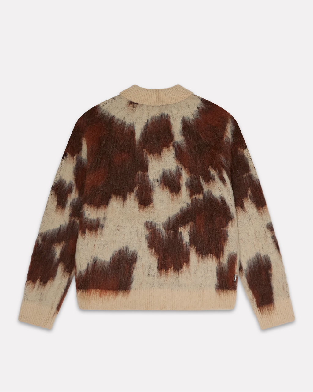Obey - Cow pattern zip sweater