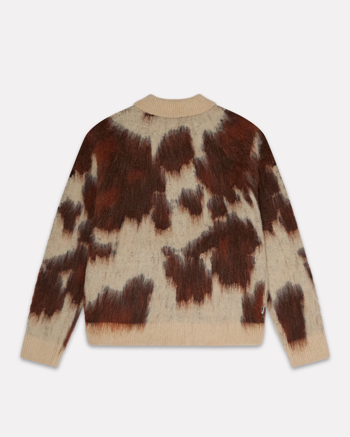 Obey - Cow pattern zip sweater