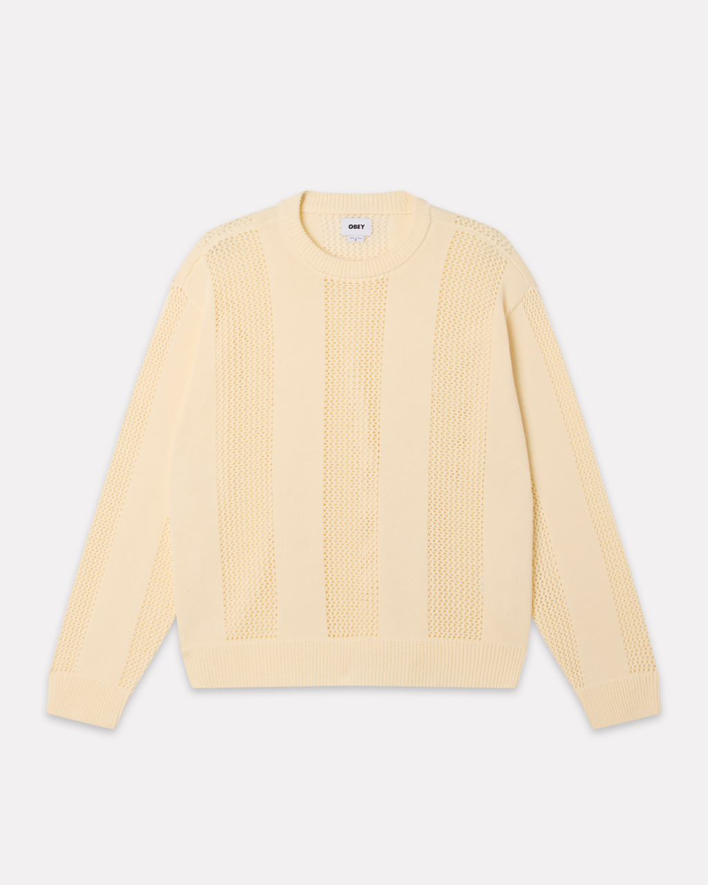 Obey - Crochet sweater natural