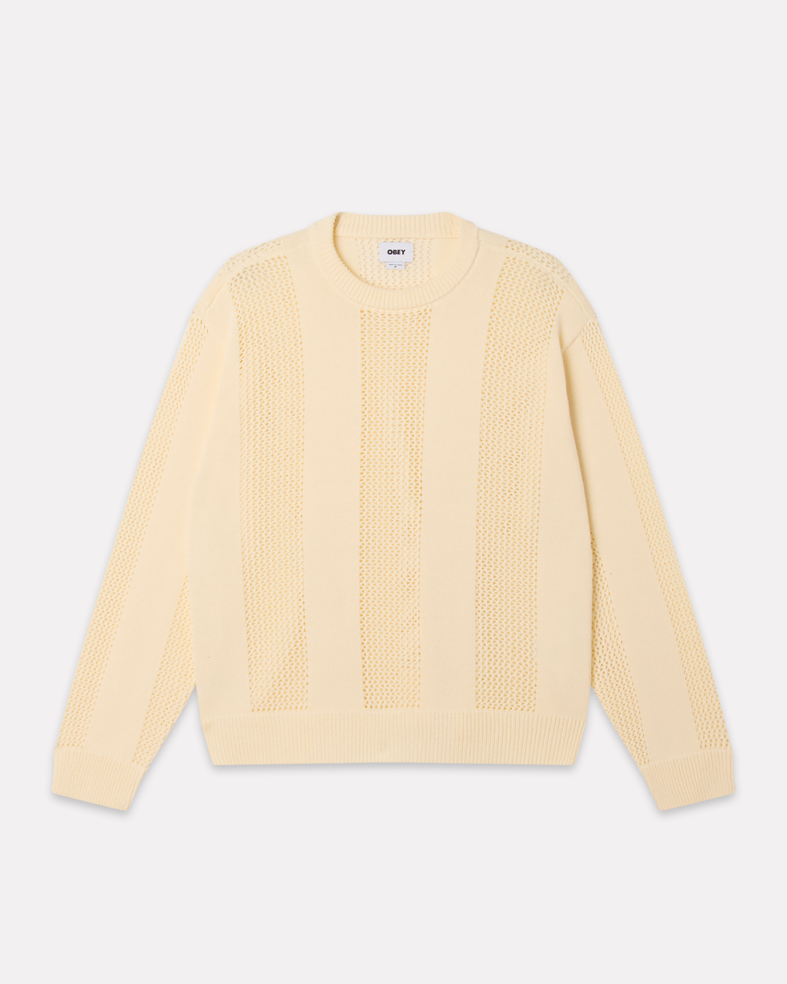 Obey - Crochet sweater natural