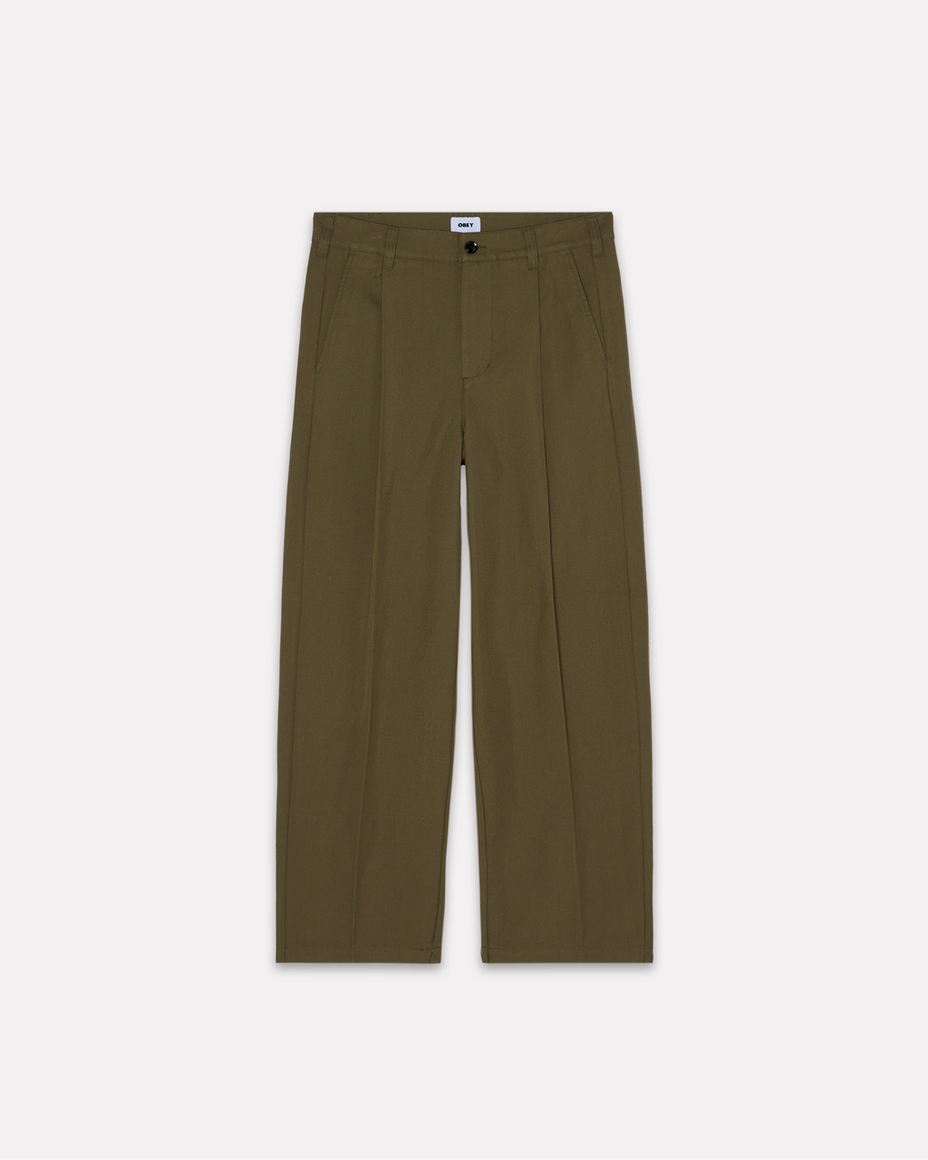Obey - Dean pleated pant stone grey