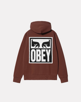 OBEY - EYES ICON HOODIE SEPIA
