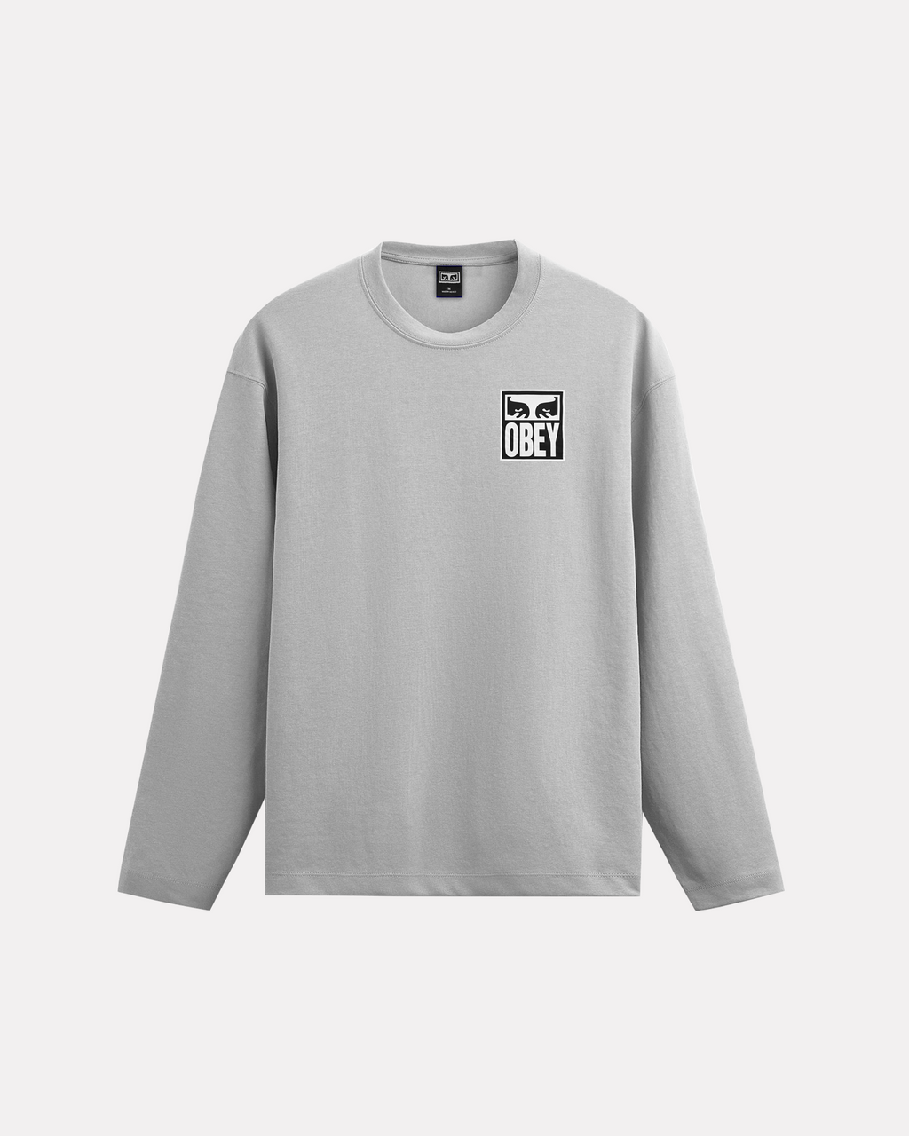 OBEY -  EYES ICON 2 HEAVYWEIGHT TEE SILVER GREY
