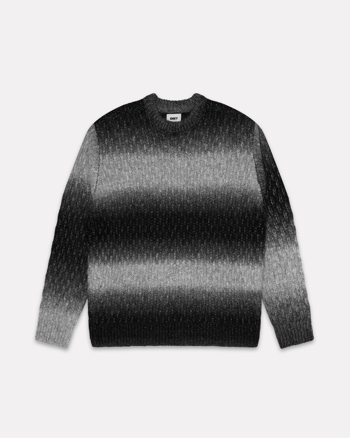 Obey - Haze gradient sweater black multi