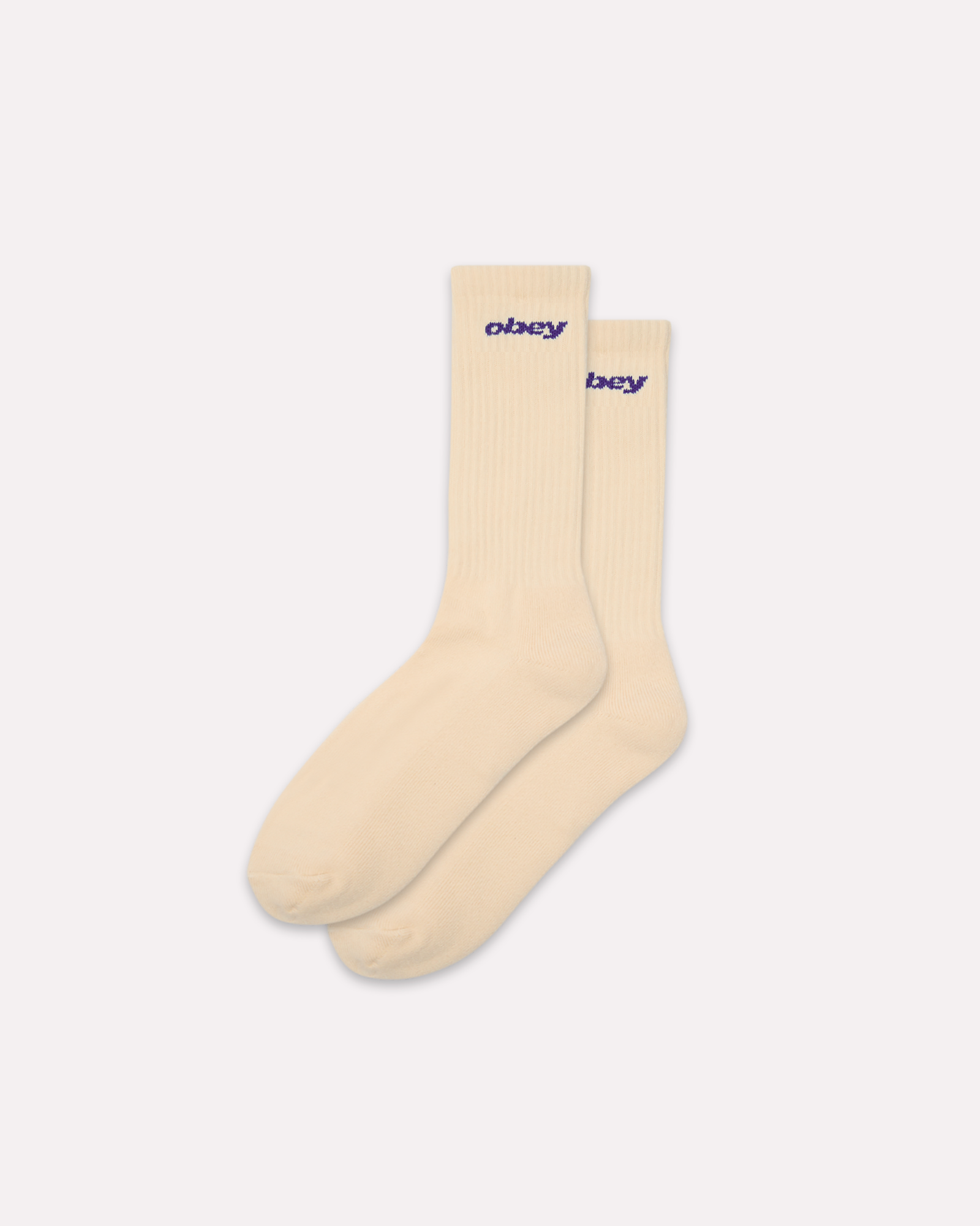 Obey - Sports logo socks unbleached