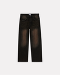 Obey - Studded boxcar straight leg denim black rust wash