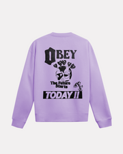 OBEY - THE FUTURE STARTS TODAY CREW LAVANDER