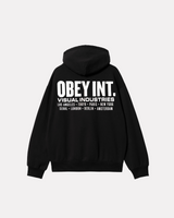 OBEY - INT. VISUAL INDUSTRIES HOODIE BLACK