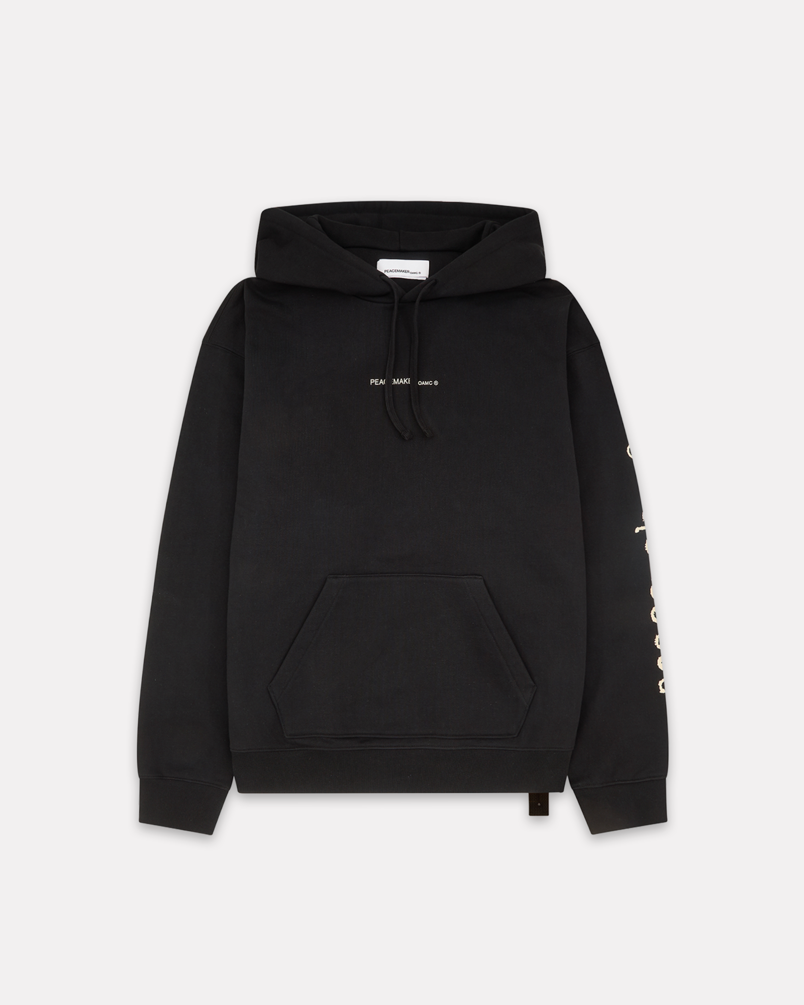 PEACEMAKER BY OAMC -  LOOSE FIT HOODIE PIGEON PRINT BLACK