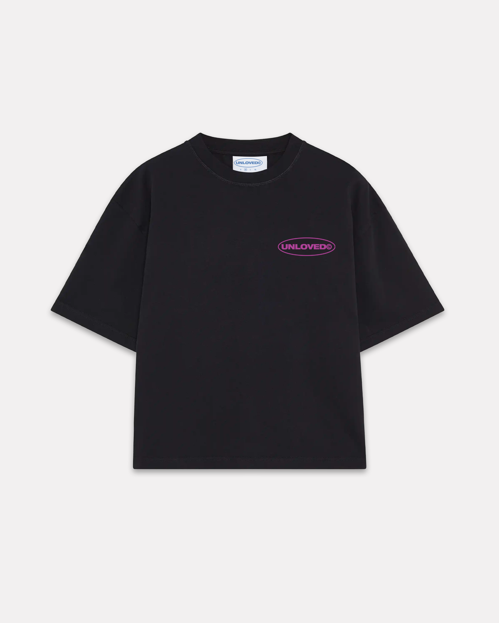 UNLOVED - BROKEN HEART BOXY TEE NERA