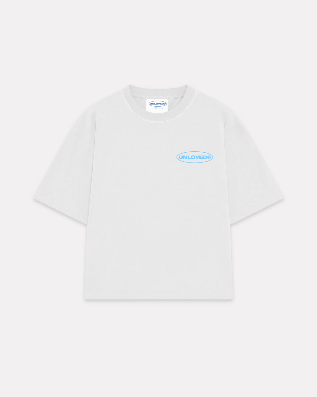 UNLOVED - CALL ME BOXY TEE BIANCO