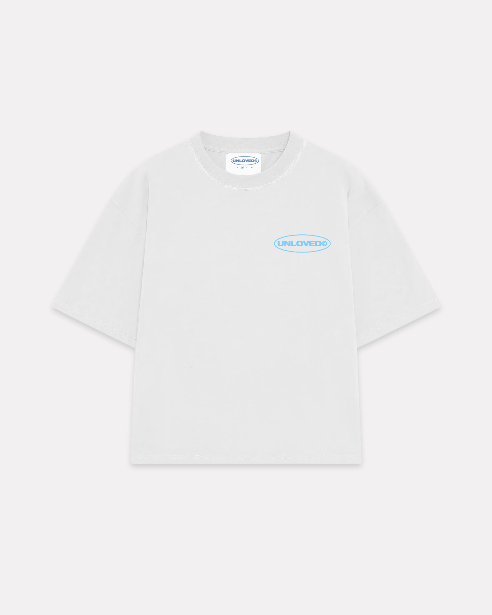 UNLOVED - CALL ME BOXY TEE BIANCO