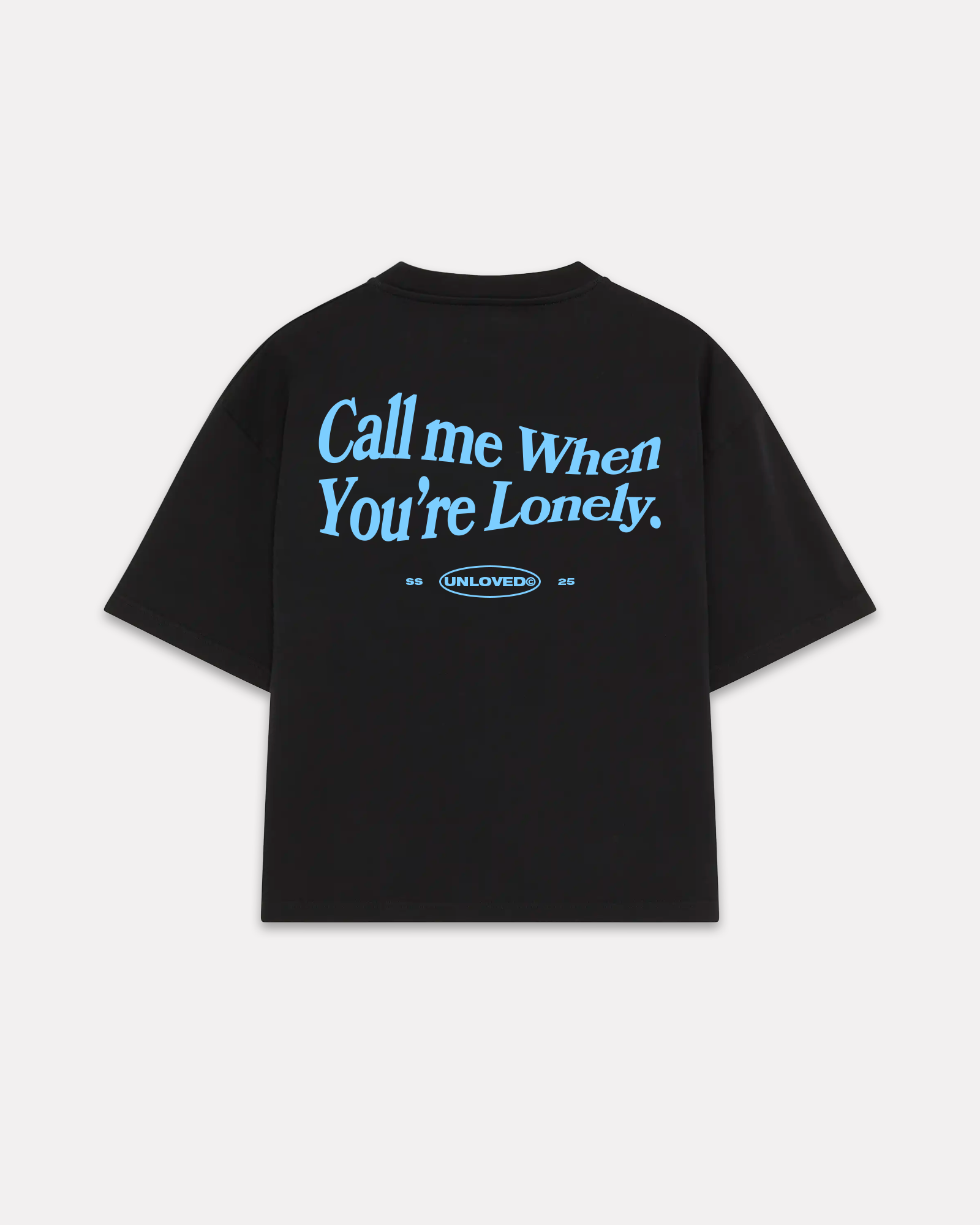 UNLOVED - CALL ME BOXY TEE NERO