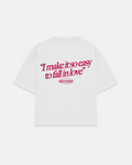 Unloved - Fall in love boxy tee bianco