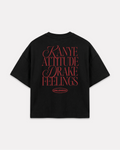 Unloved - Kanye Drake boxy tee nero