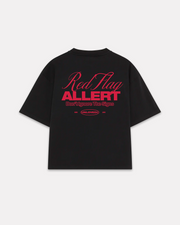 UNLOVED - RED FLAG BOXY TEE NERA