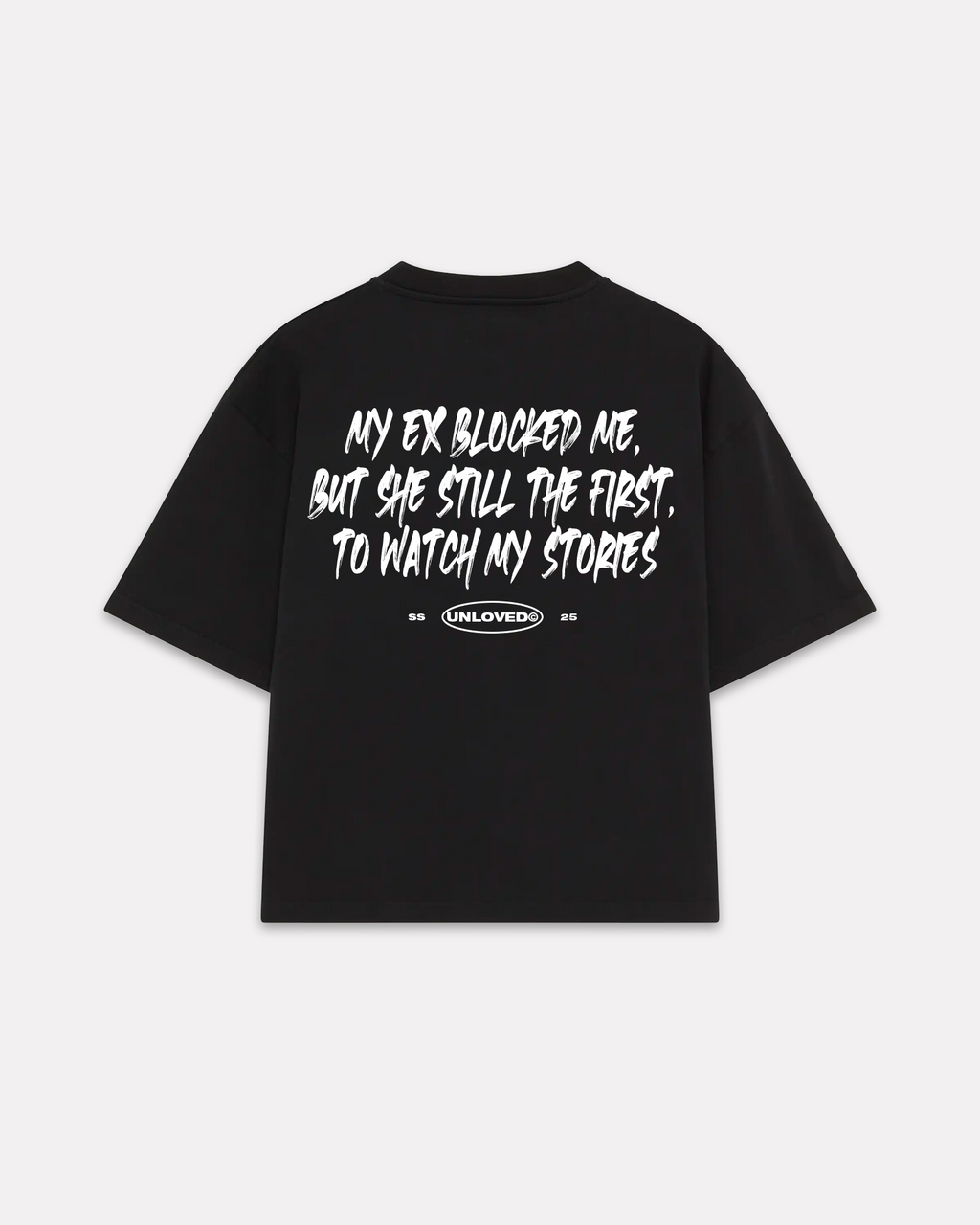 UNLOVED - THE EX BOXY TEE NERA