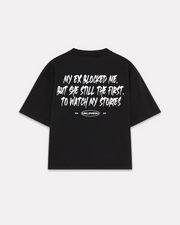 UNLOVED - THE EX BOXY TEE NERA