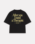 Unloved - Therapist boxy tee nera