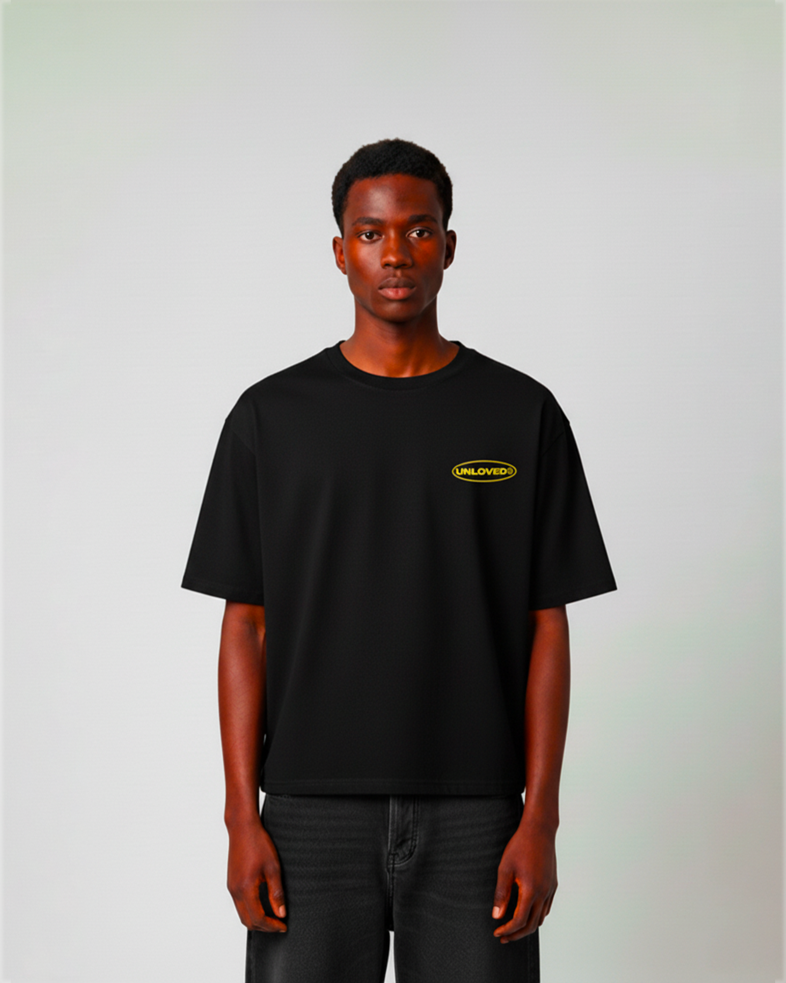 Unloved - Therapist boxy tee nera