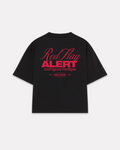 Unloved - Red flag boxy tee nera