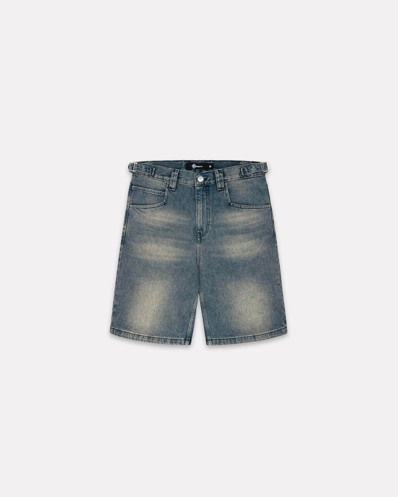 VICINITY - YELLOW TINTED DENIM JORTS